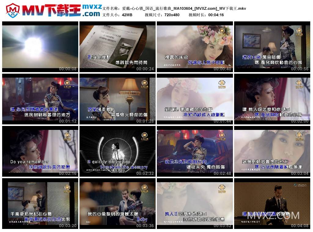 爱戴-心心锁_国语_流行歌曲_MA103604